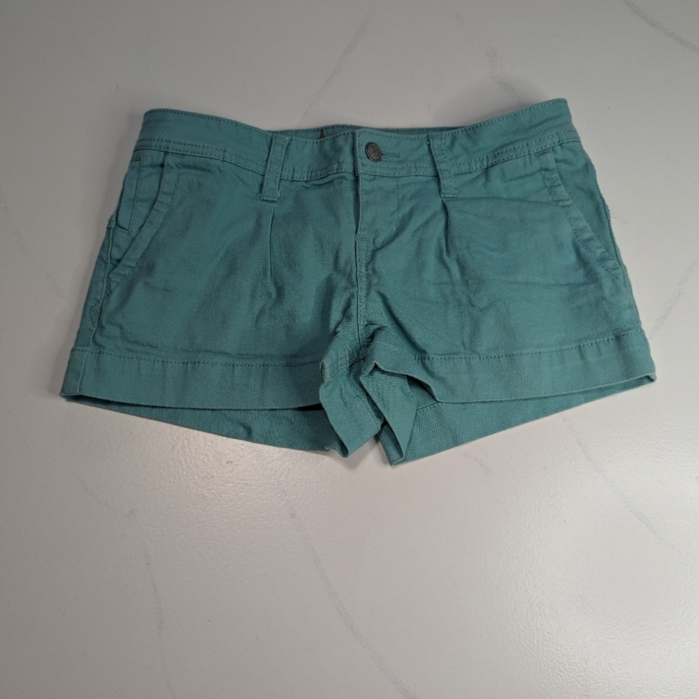 American Rag Cie Low Rise Shorts Womens Aqua Size 3 denim